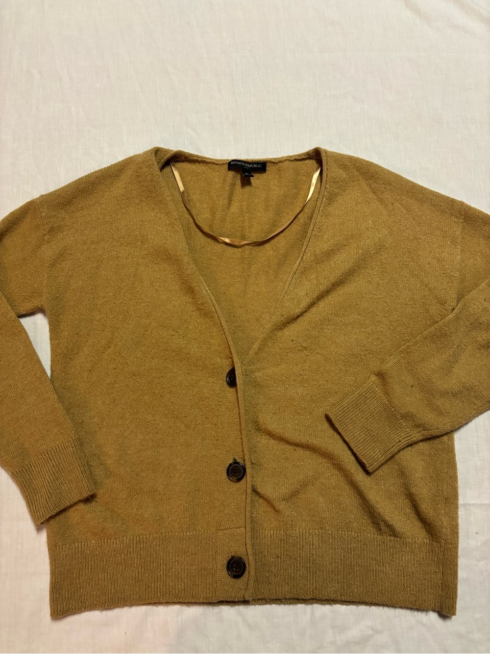 Banana Republic Tan Button Up Cardigan